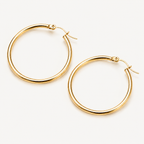 Unstoppable Stainless Steel Hoop Earrings