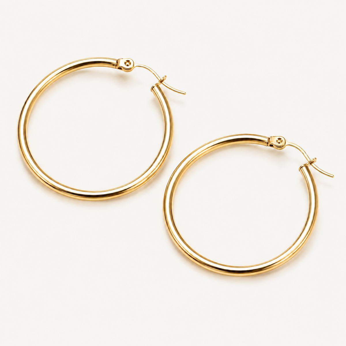 Unstoppable Stainless Steel Hoop Earrings