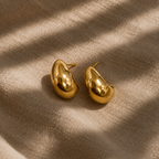 Character Gold Huggie Earrings