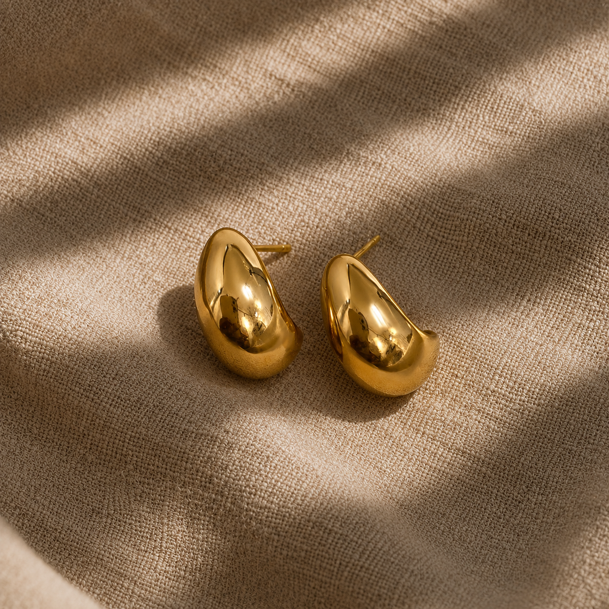 Character Gold Huggie Earrings
