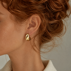 Character Gold Huggie Earrings