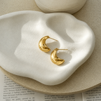 Character Gold Huggie Earrings