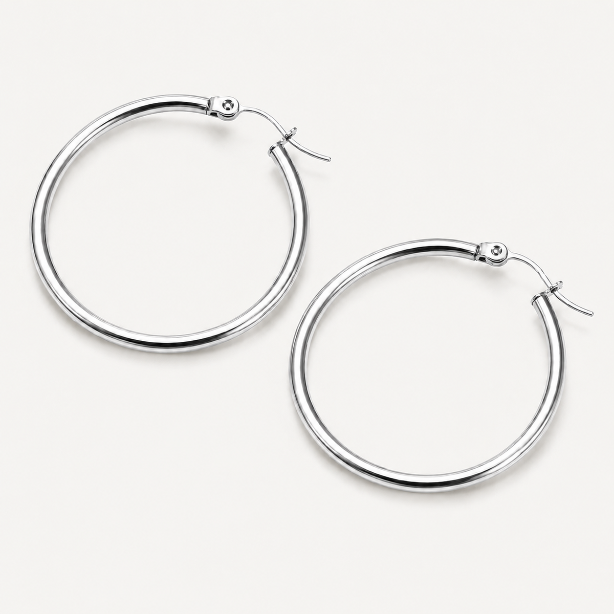 Unstoppable Stainless Steel Hoop Earrings