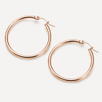 Unstoppable Stainless Steel Hoop Earrings