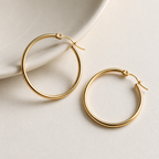 Unstoppable Stainless Steel Hoop Earrings