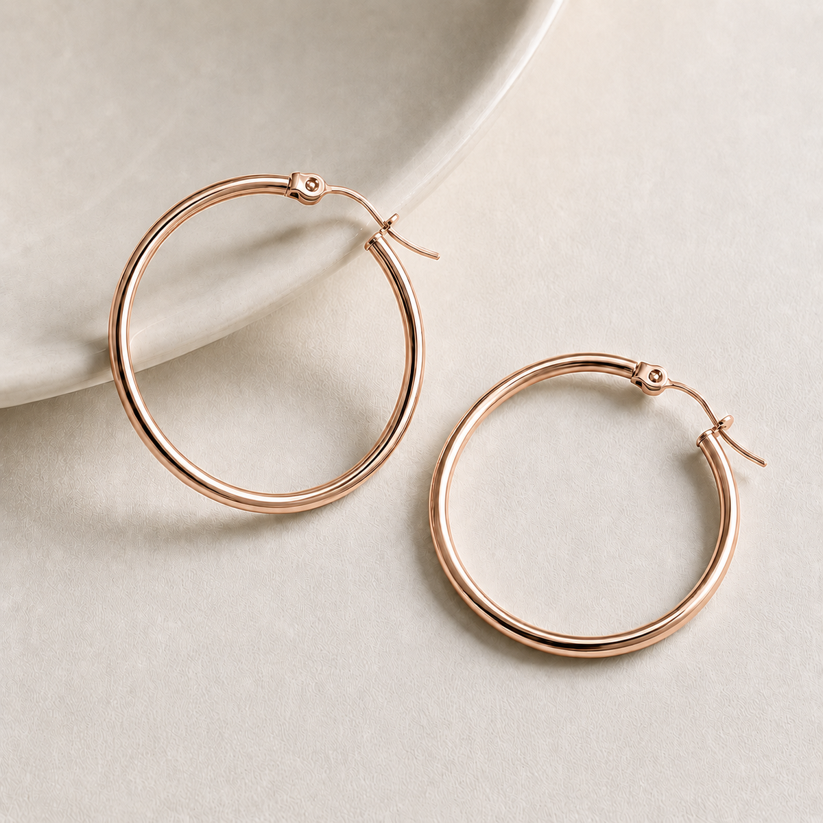 Unstoppable Stainless Steel Hoop Earrings